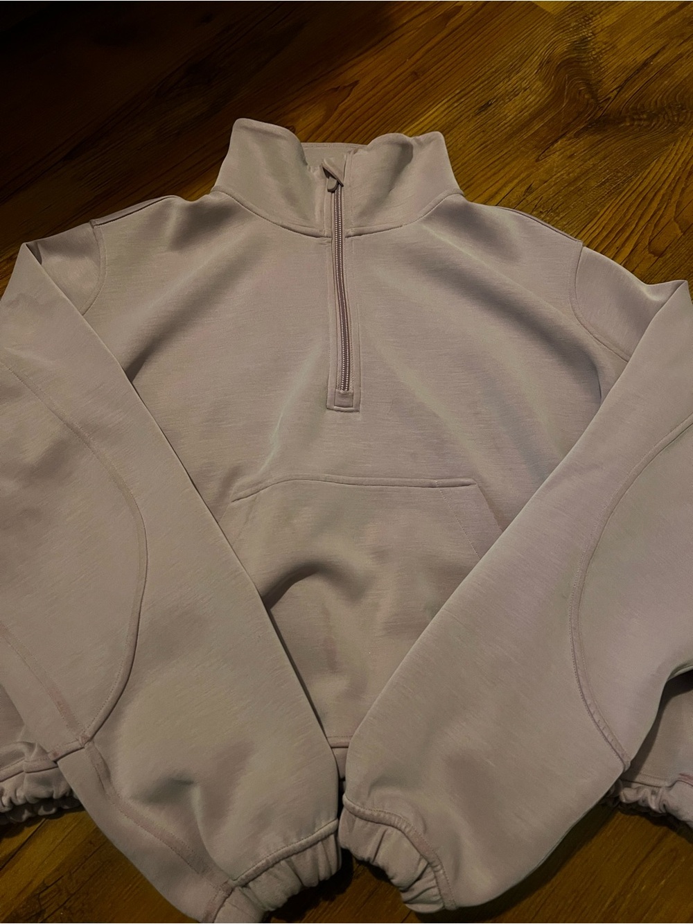 Women's Lululemon Light Lavender Half-Zip Pullover Sweater
